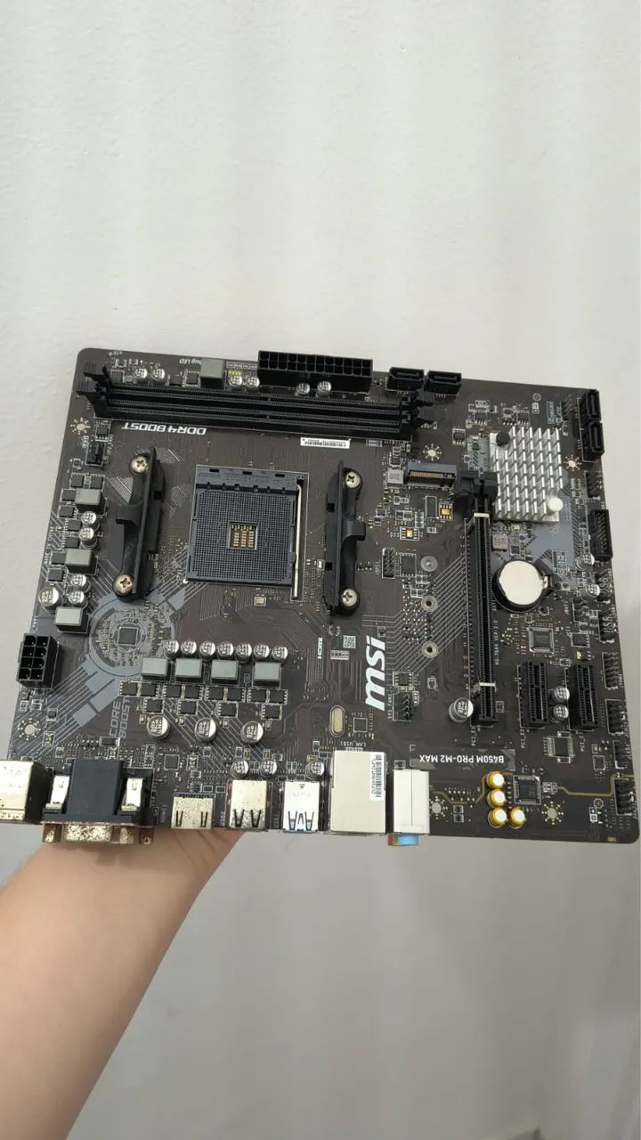 Placa mãe MSI b450m pro AM4