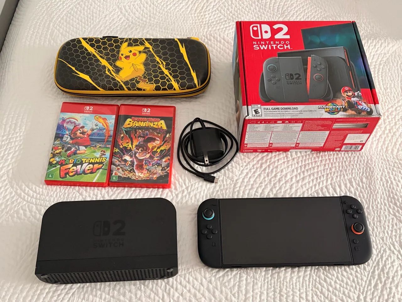 NINTENDO SWITCH 2 + JOGOS E CASE