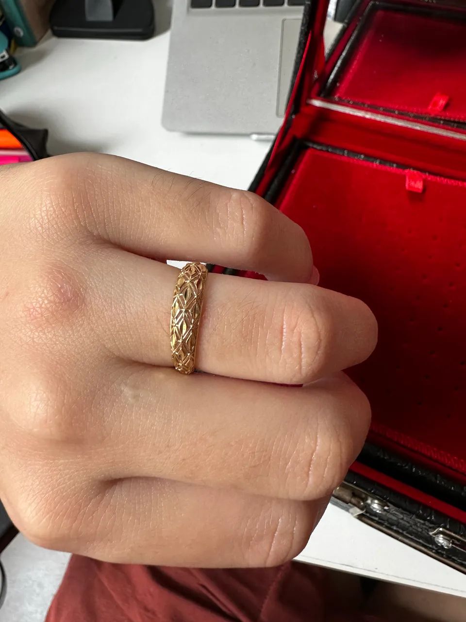Anel ouro 18k - Foto 2