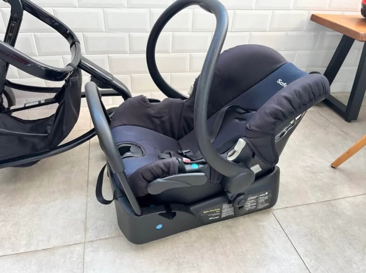 Bebê conforto + carrinho de bebê kit - Foto 2