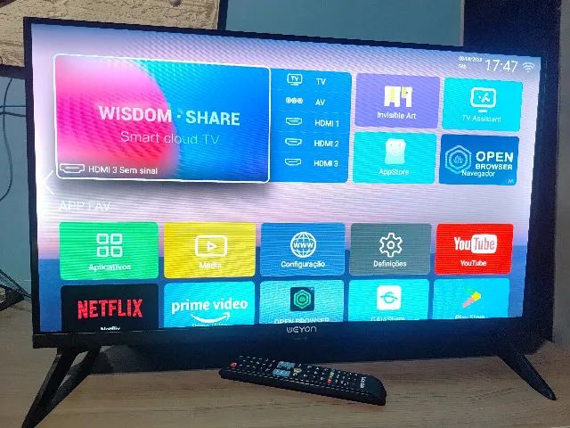 Smart TV Televisão Weyon 32 Polegadas Android Wi-Fi Bluetooth - Foto 2