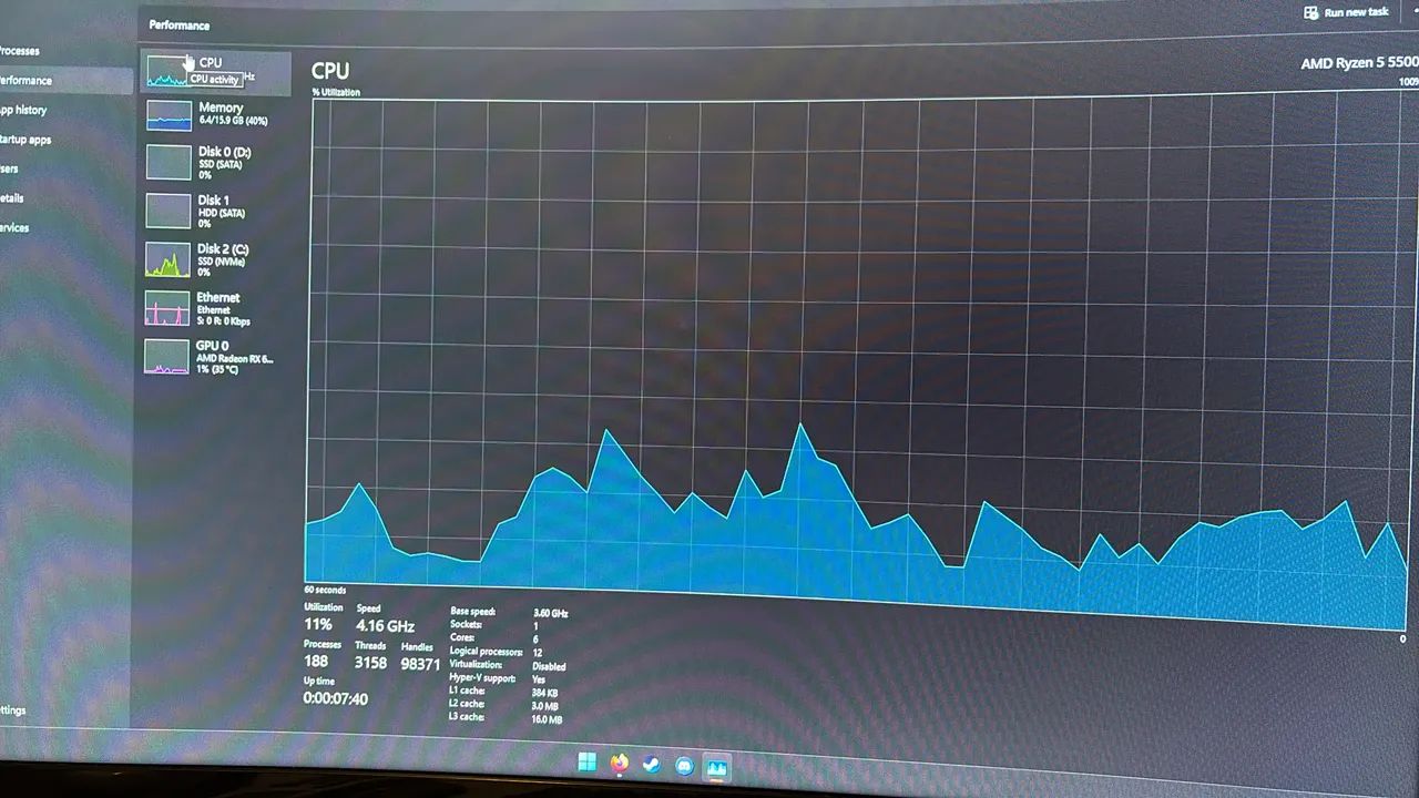 Pc Rx 6600 Ryzen 5 5500. Aceito Switch 2 - Foto 5