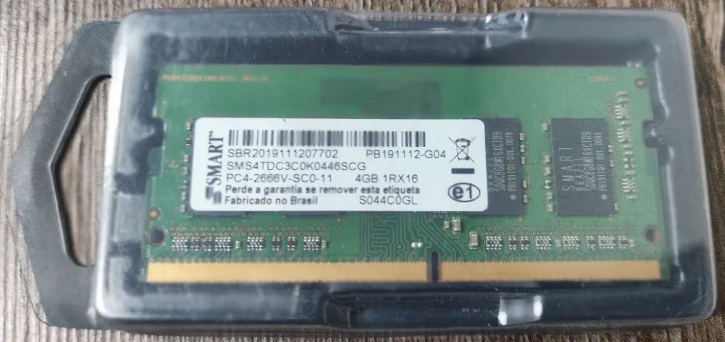 MEMÓRIA 4GB DDR4 MARCA SMART PC4-2666 SMS4TDC3C0K0446SCG - SEMINOVA - Foto 5