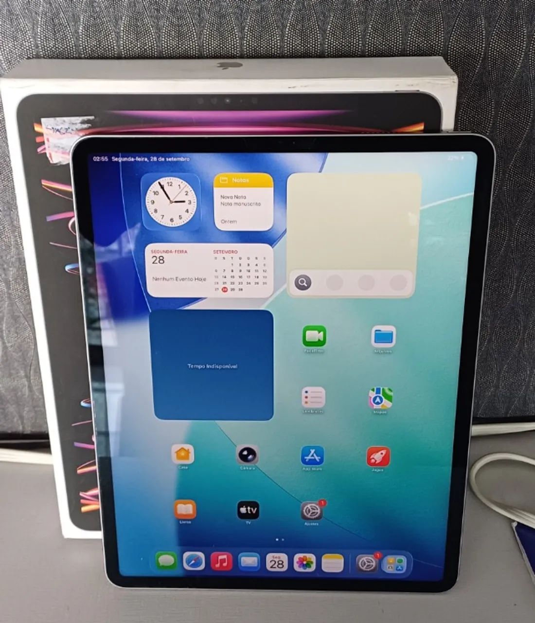 iPad Pro 12.9 M2 6 geração 256gb Perfeito Troco