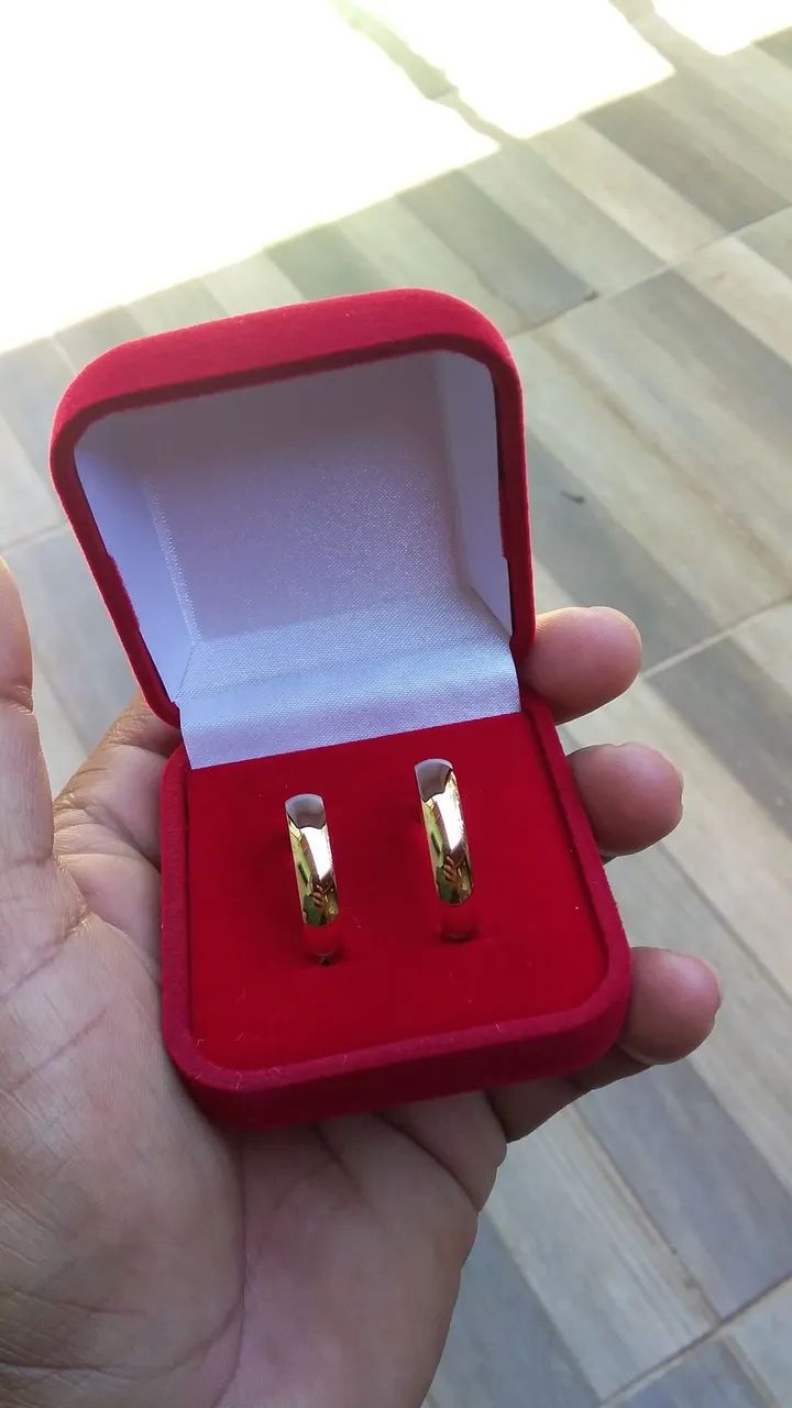 Aliança de moedas 120reais o Par - Foto 5