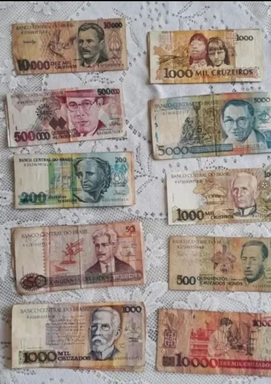 Lote de 25 Cédulas Antigas Brasileira  - Foto 2