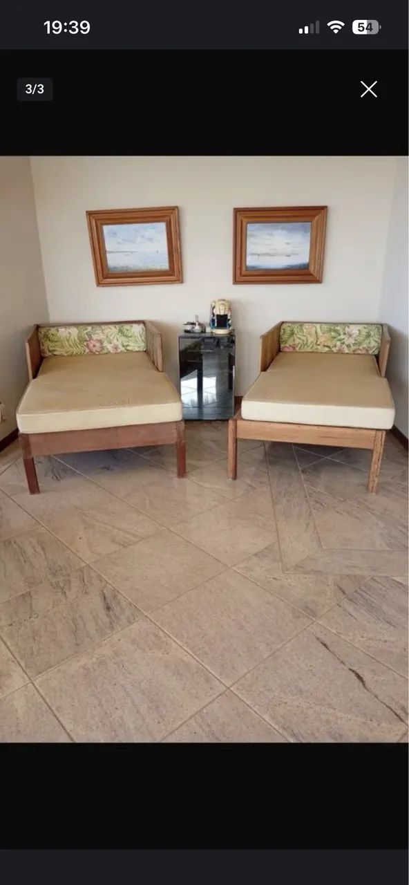 2 Chaisses lungues stilo retrô - Foto 2