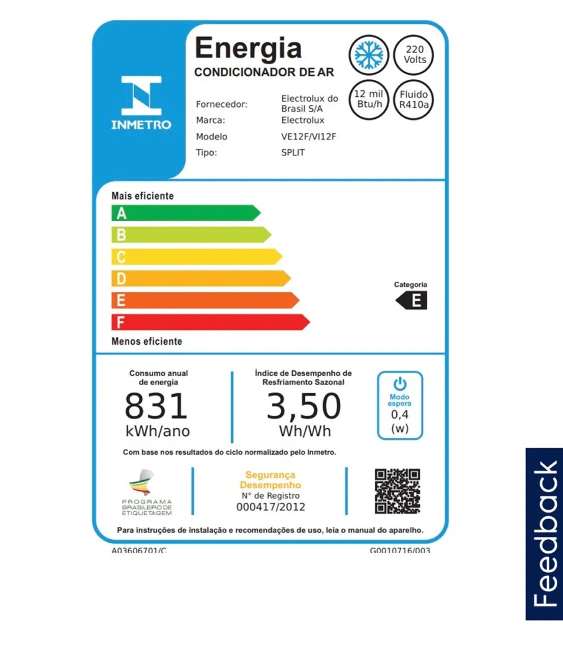 Ar condicionado split 12000btu Eletrolux Ecoturbo - Foto 5