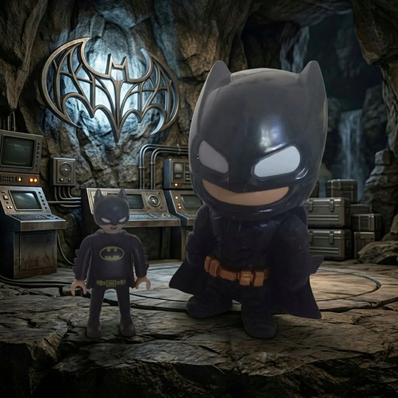 Boneco DC Batman Funko Pop e Playmobil 