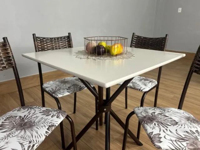 Mesa Macaé com 4 cadeiras Ratam - Entrega Rápida  - Foto 2