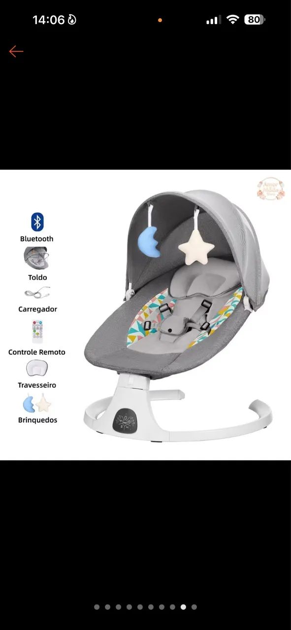 Cadeirinha de balanço de bebê - Foto 2