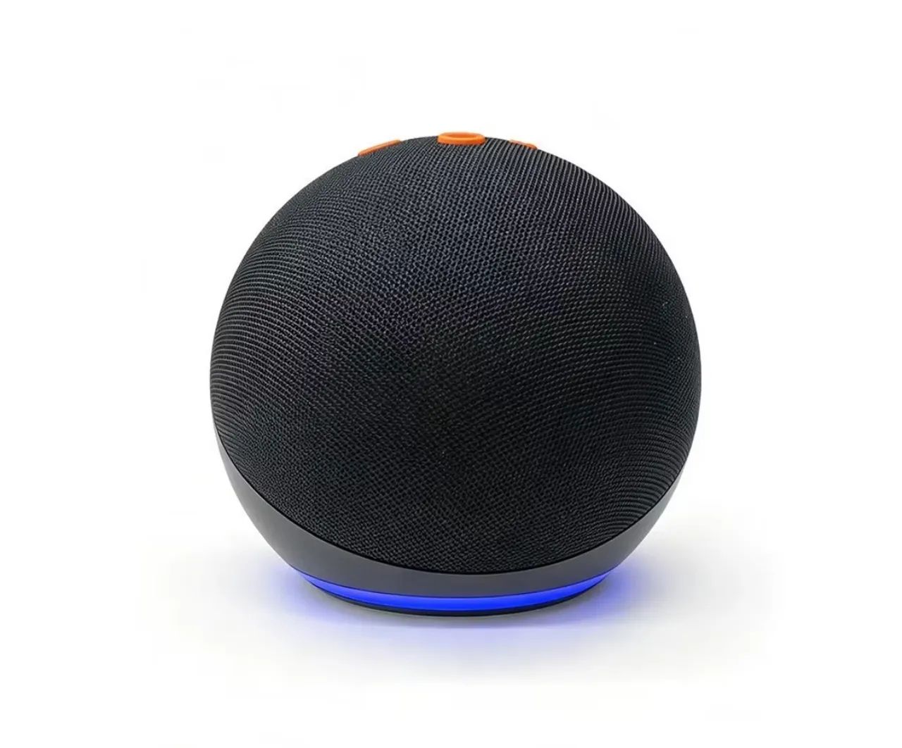 Caixa de Som Bluetooth ALEXA - Design Estilo Echo Dot, Som Forte e LED RGB 