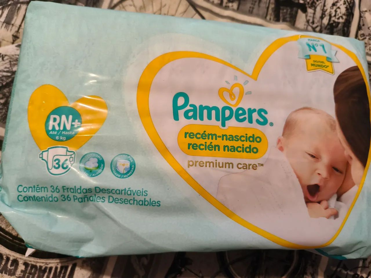 Fralda RN + Pampers 