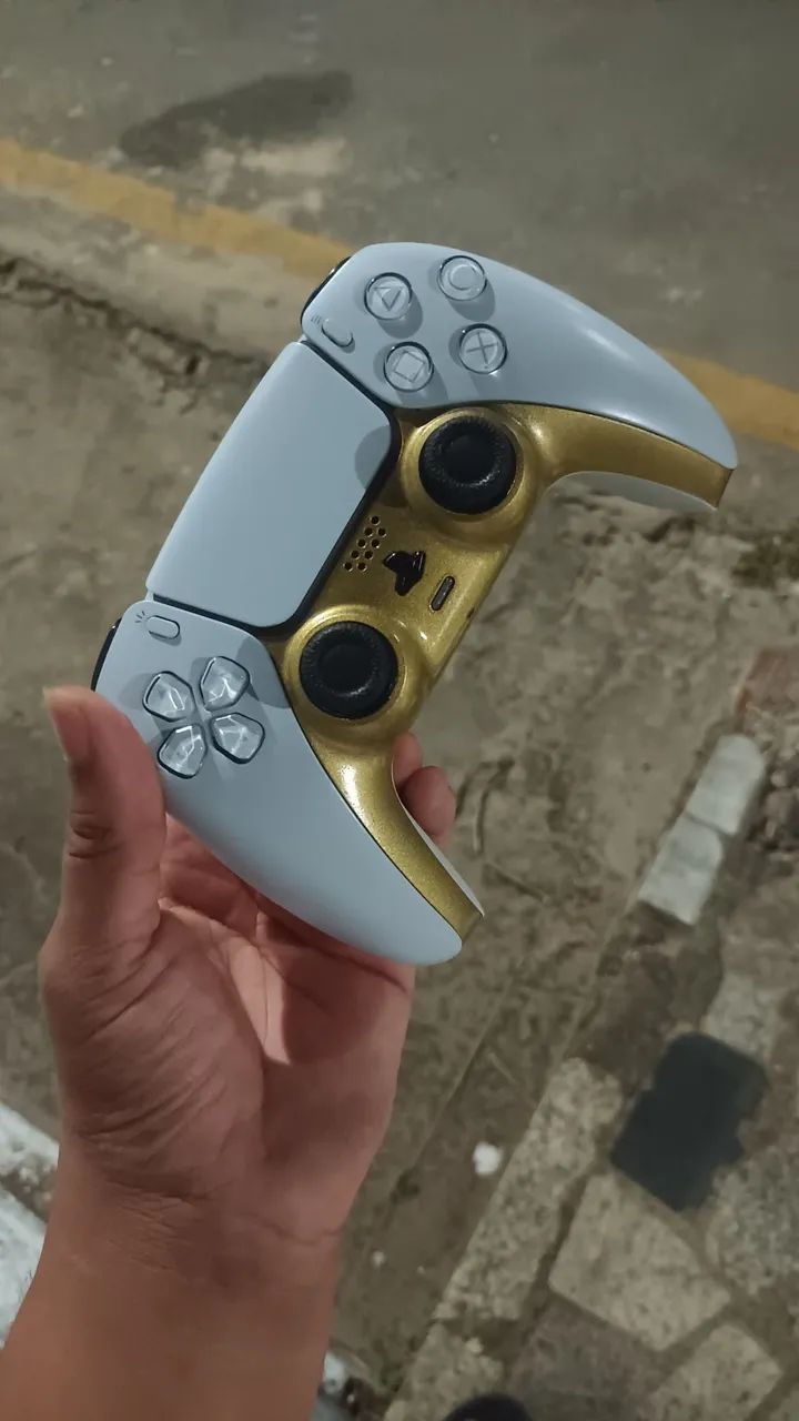 Controle DualSense PS5 com Analógicos Hall Effect V2 (Sem Drift)