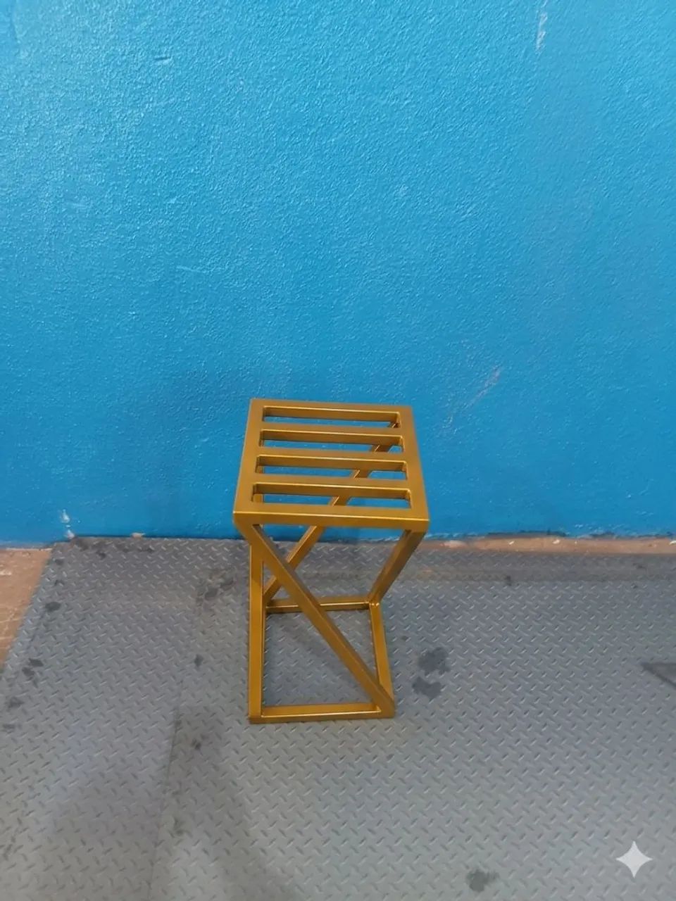 Banqueta torcida estilo industrial reforçada 