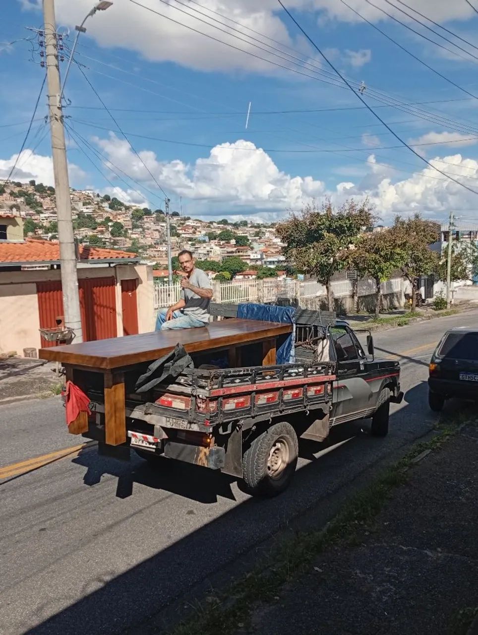 Mesa de madeira grande com entrega  - Foto 2