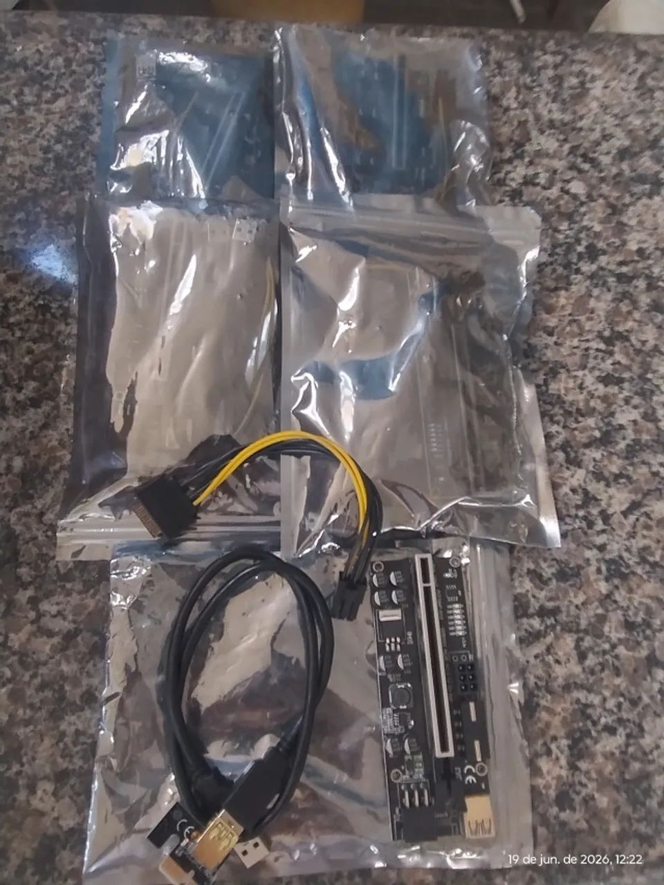 Kit Placa V010s Plus Pci-e 16x Mineração Usb 3.0 - Foto 2