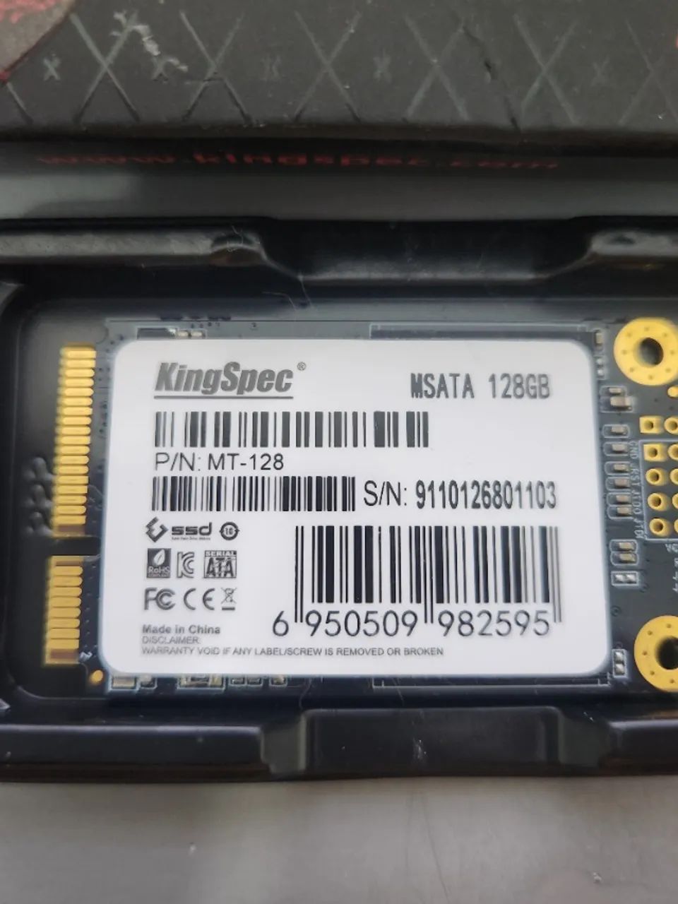 SSD Interno KingSpec 128GB mSATA SATA III P/ Notebook e PC - Foto 3