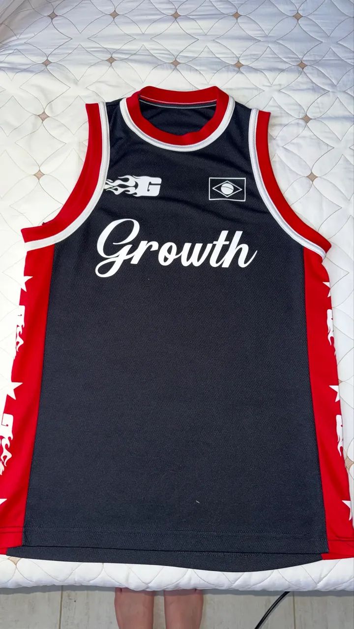 Regata growth Preta com vermelho