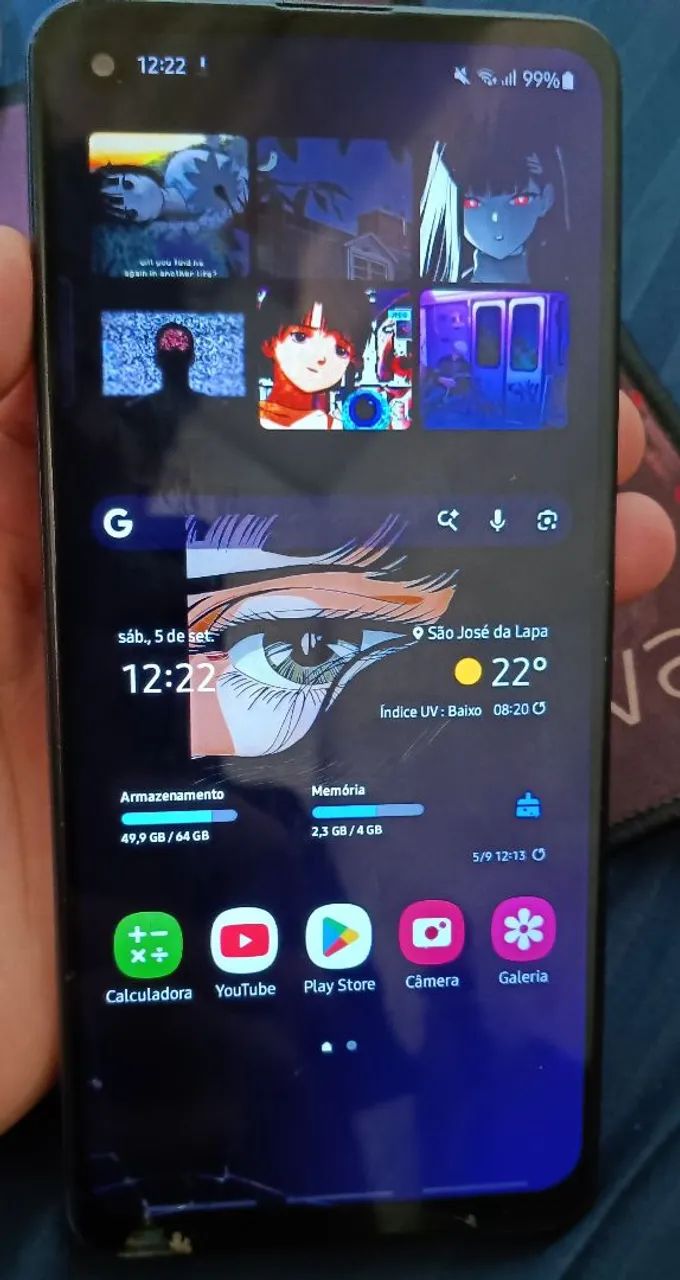 Samsung a21(USADO) 64GB de armazenamento e 4GB de RAM 
