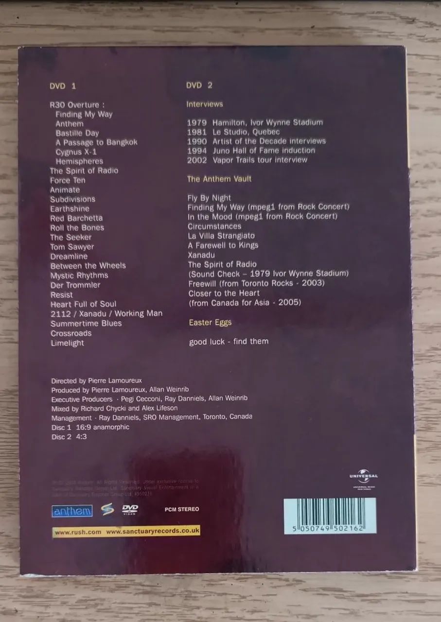DVD duplo RUSh R30 World Tour (impecável novíssimo) - Foto 2