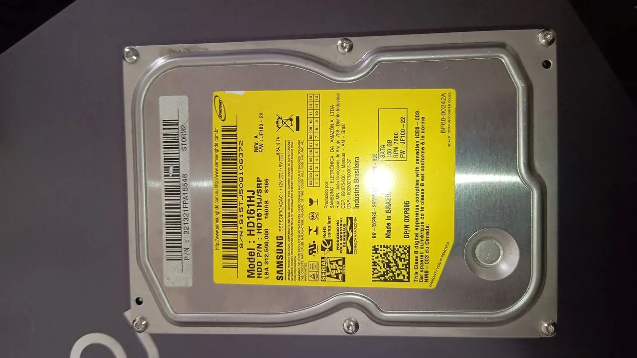 HD Samsung 160 gb  desktop