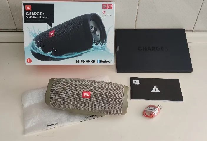Jbl Charge 3 Cinza Original