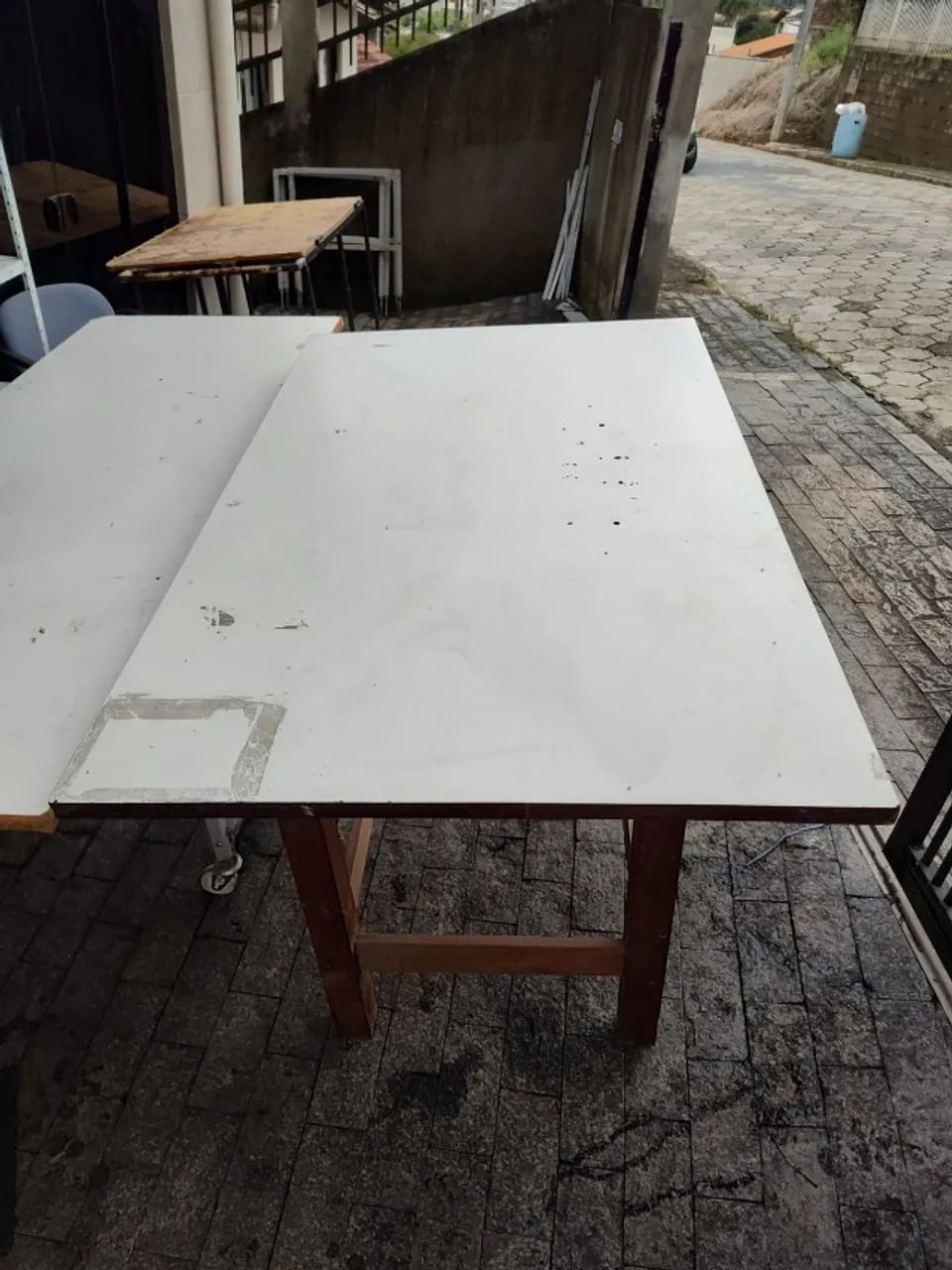 Mesa de Trabalho - Reforçada - Madeira - Foto 3