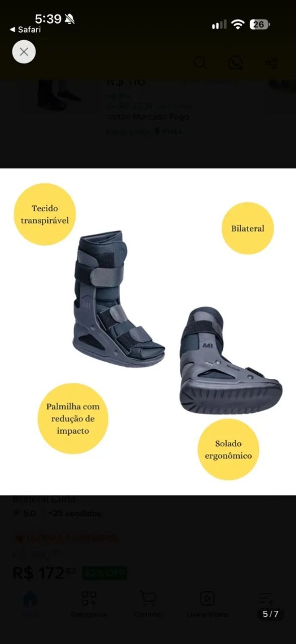 Bota ortopédica 