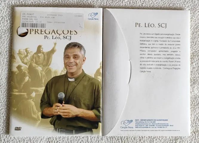 24 DVDs com Palestras e Homílias do Padre Léo - Canção Nova