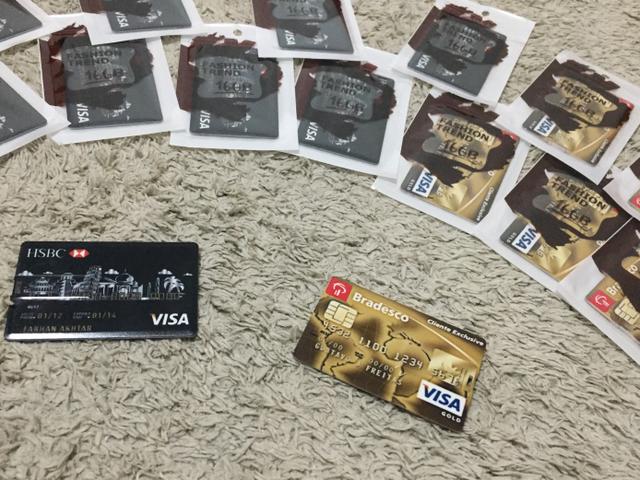 Pendrive 16 gb personalizado modelo cartão de crédito novo