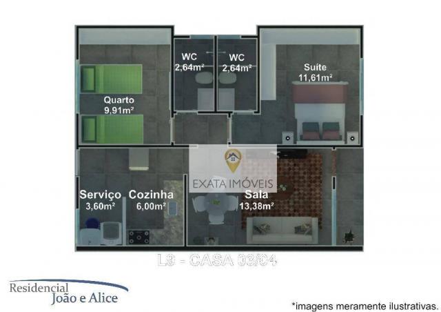 Lançamento! casas lineares independentes a 150m da rodovia, jardim mariléa, rio das ostras - Foto 15