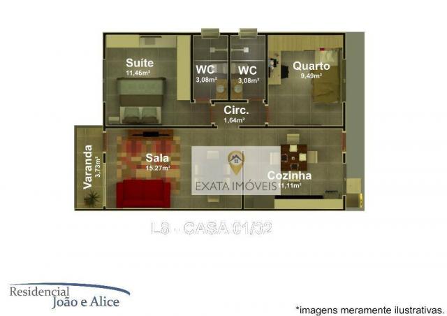 Lançamento! casas lineares independentes a 150m da rodovia, jardim mariléa, rio das ostras - Foto 12