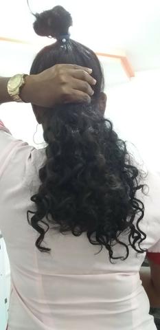 Vendo 300 gramas de cabelo humano brasileiro cacheado