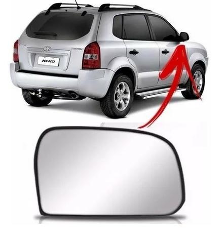 Lente Com Base Espelho Retrovisor Tucson 2005 A 2013 Direito