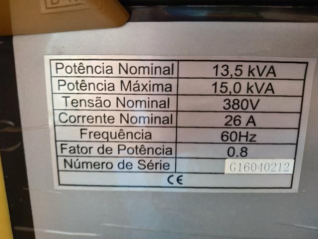 Motogerador diesel trifásico 380v/220v 15.000 buffalo potência máxima 15,0 kva - Foto 2