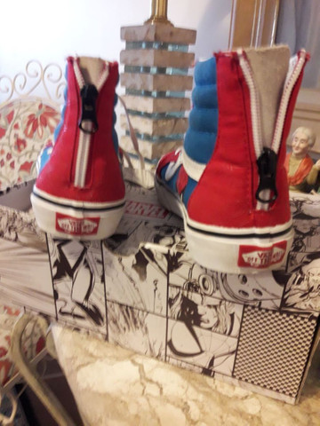 tenis vans homem aranha