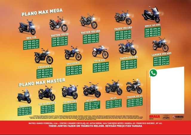 CONSÓRCIO YAMAHA BRAGA MOTOS