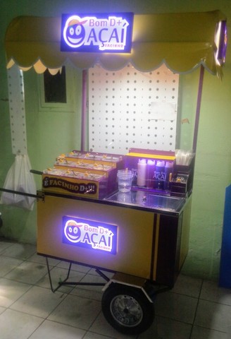 Carrinho de Açaí TOP de linha, em acrílico - Seu proprio negócio - Foto 3