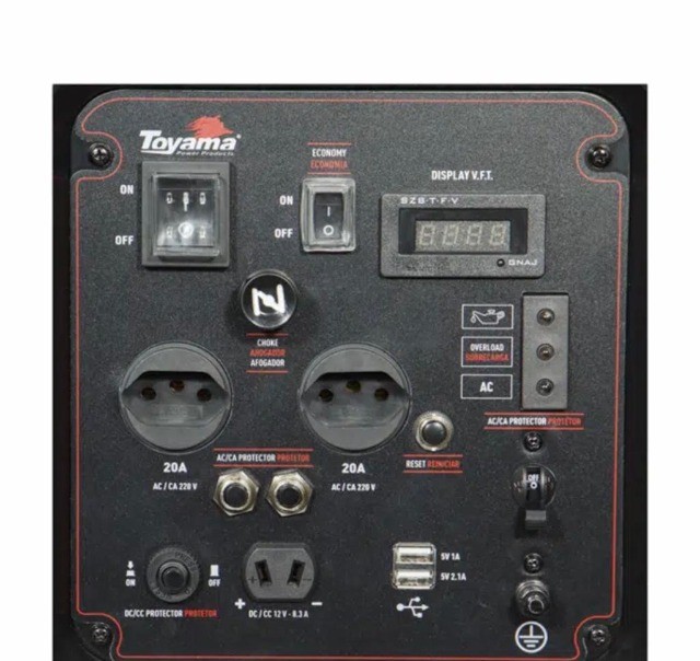 Gerador a Gasolina 4 KVA Tg4000 IP-XP  Digital 220VToyama Part. Manual - Foto 5