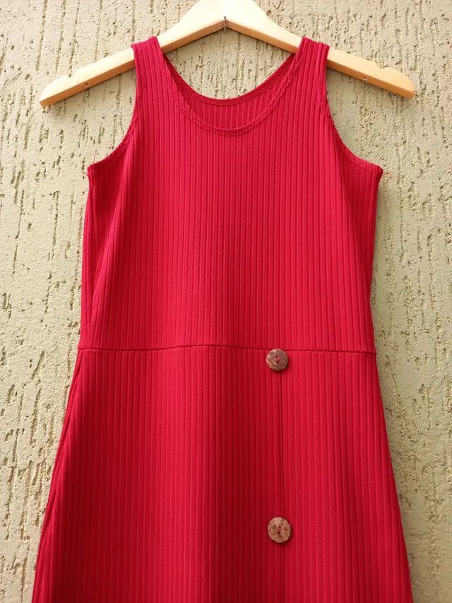 Vestido tubinho botões tamanho único - Foto 5