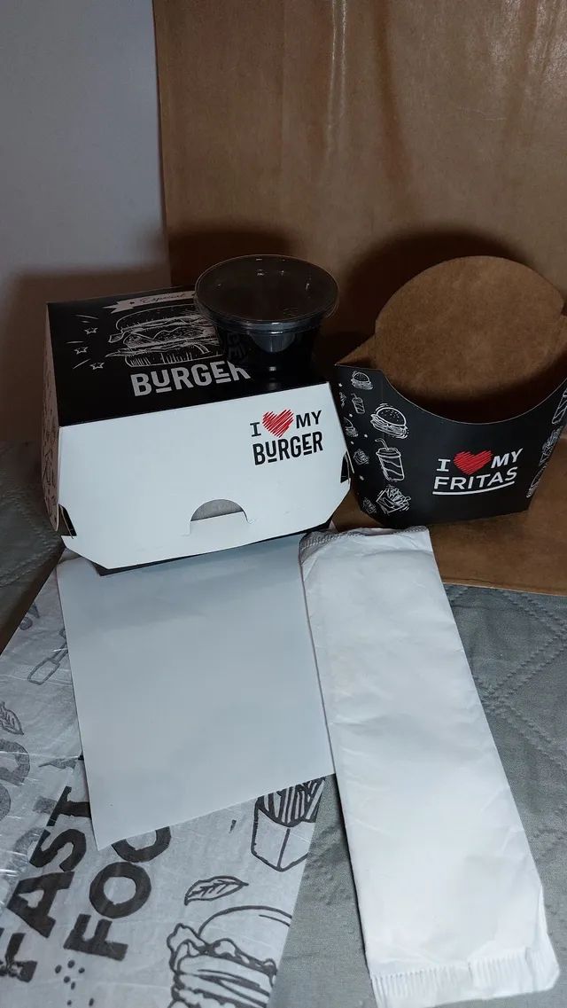 KIT Embalagens Hamburgueria Delivery VERDE