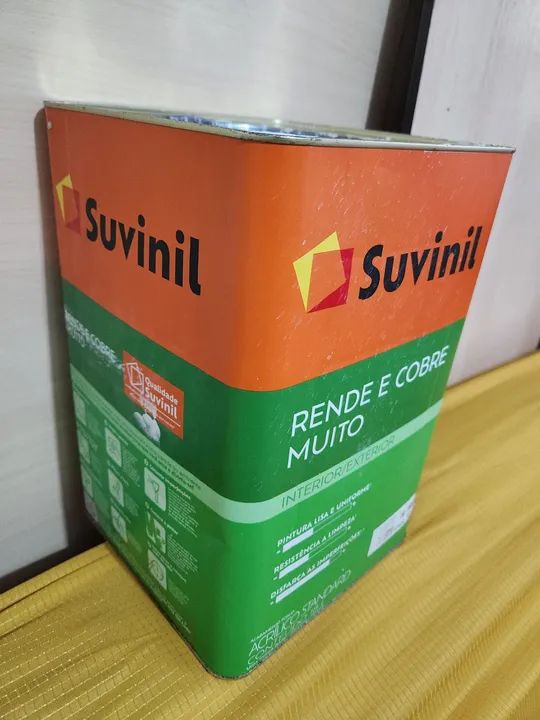 Tinta Suvinil Acrílica 18L - Rende e<br>cobre muito! - Foto 3