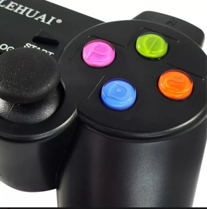 ?Promoção Joystick compatível para PS3PS2PC Bt Dimm Color Black - Foto 2