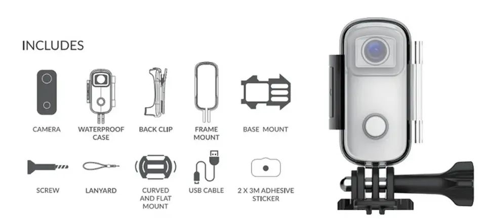 Quase Nova! SJCAM C100+ - Capture Suas Aventuras em Full HD por um Preço Imperdível!!!! - Foto 3