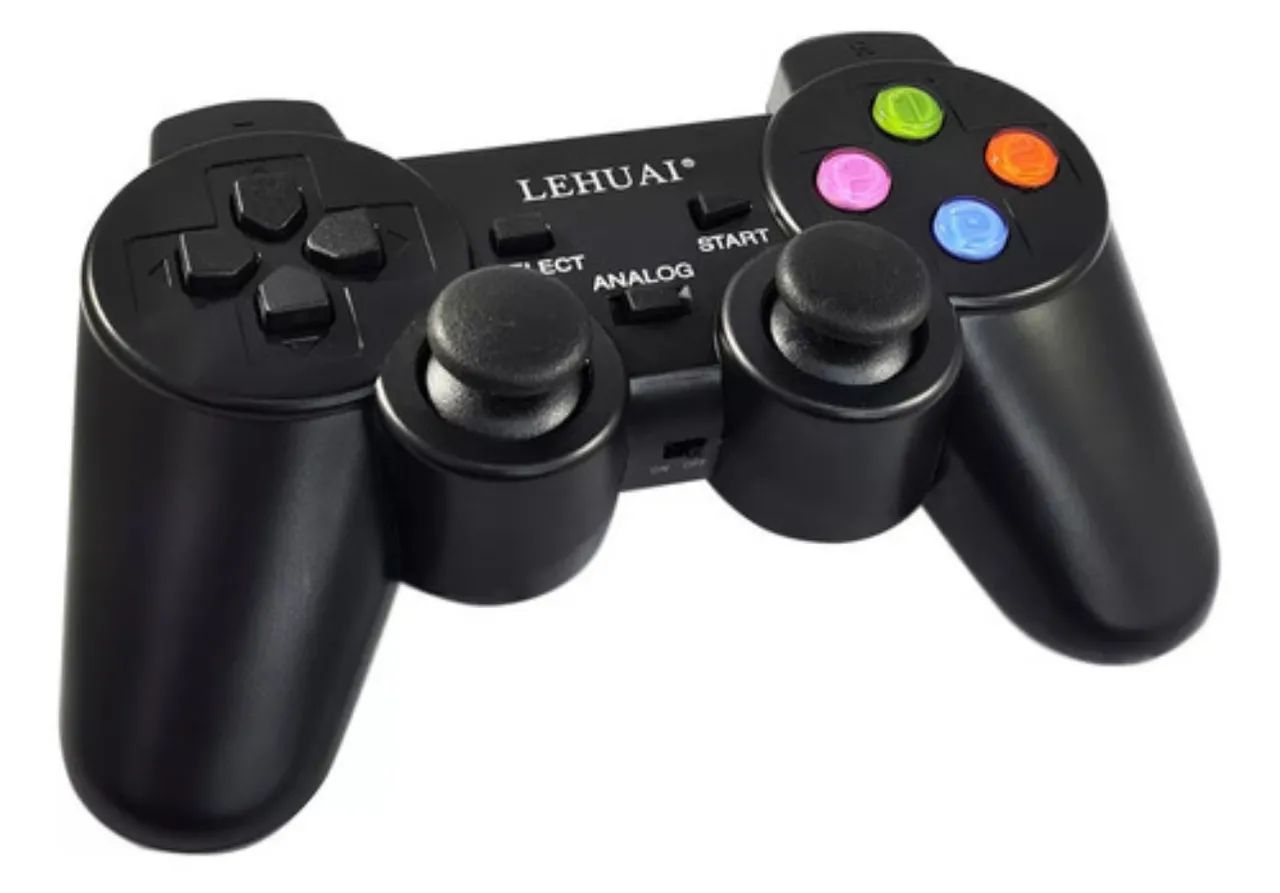 ?Promoção Joystick compatível para PS3PS2PC Bt Dimm Color Black - Foto 3