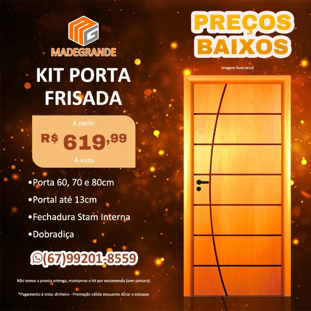 Kit de Porta Frisada Nova