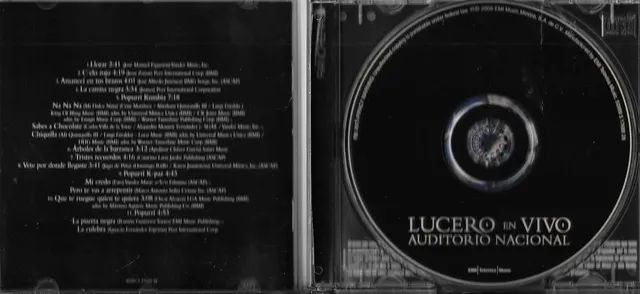 CD: Lucero en vivo (auditorio nacional) músicas rancheras - Foto 2