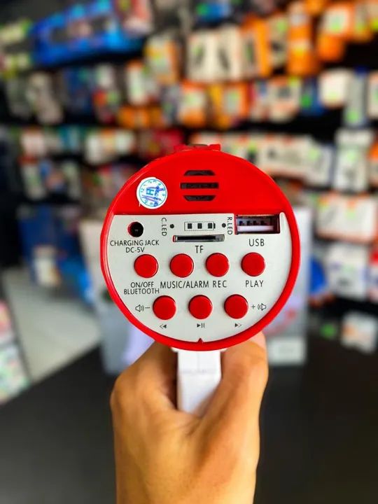 MEGAFONE RECARREGÁVEL COM SIRENE E GRAVADOR - Foto 3