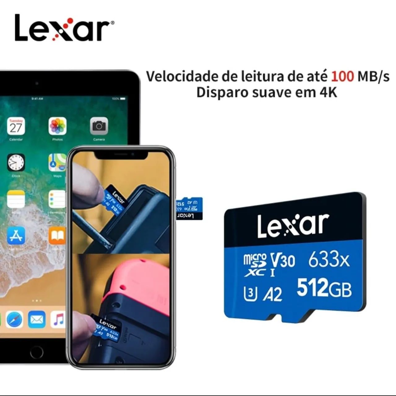 Cartão de Memória  512GB Original Lexar - Foto 2
